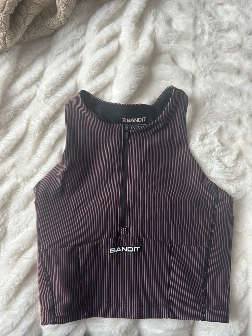 Bandit Striped Cadence™ Zip Front Race Crop